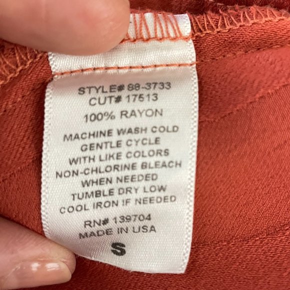 ANTHROPOLOGIE TINA + JO STRIPE SATIN TAB SLEEVE KIMONO TOP SMALL - Picture 13 of 13